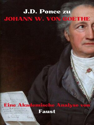 cover image of J.D. Ponce zu Johann W. von Goethe
